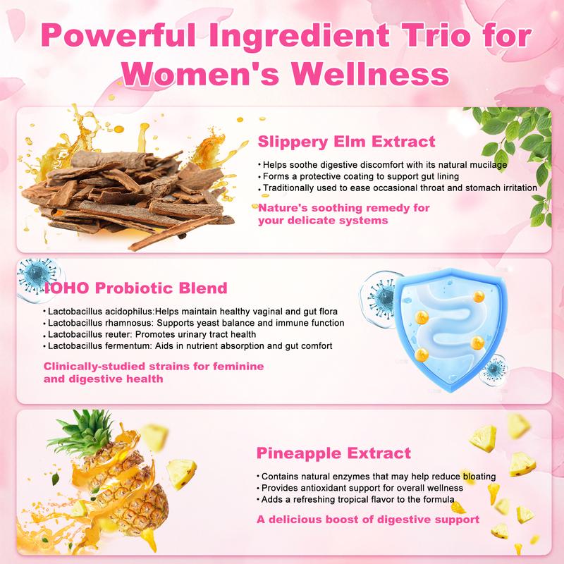 women's probiotic+slippery ELM