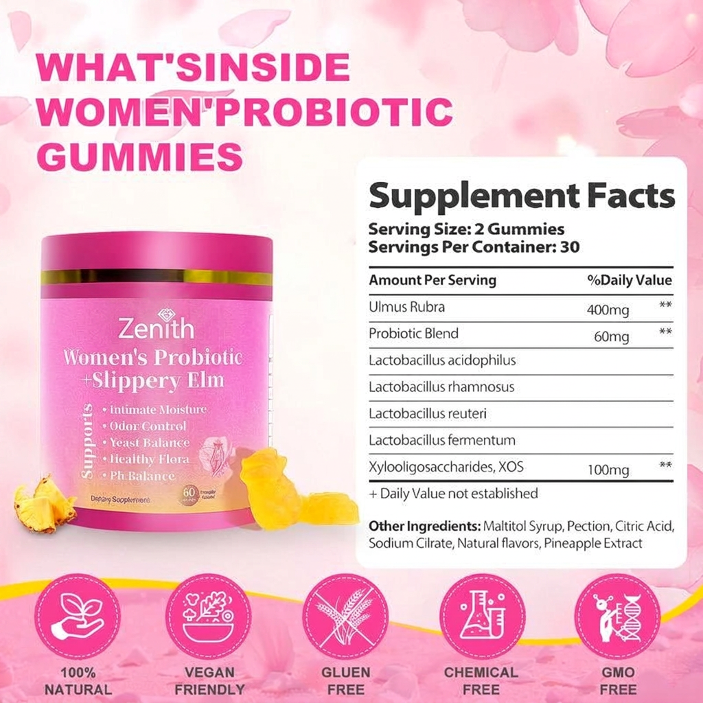 women's probiotic+slippery ELM